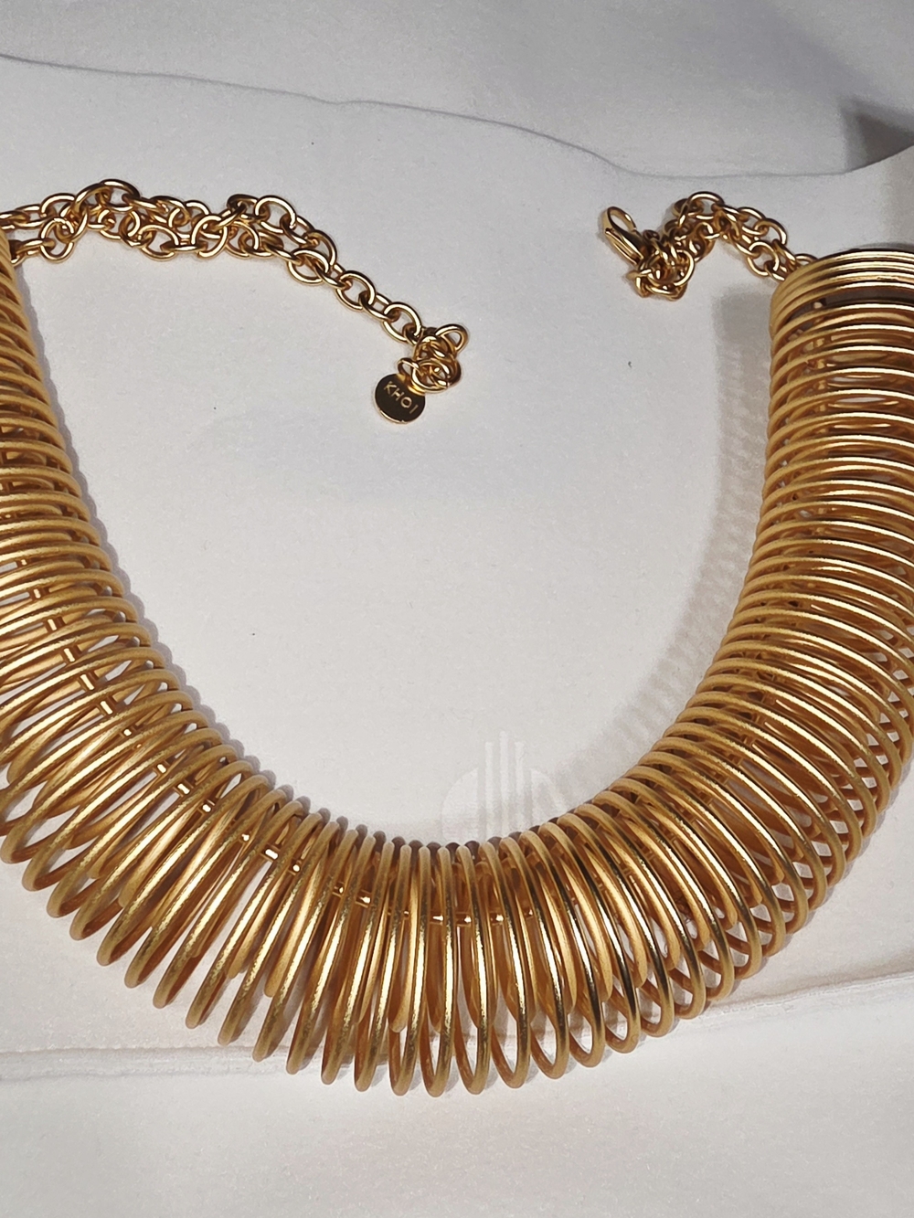 KHOI Atsu Gold Coil Statement Necklace - Women Jewelry - Picture 2 of 3